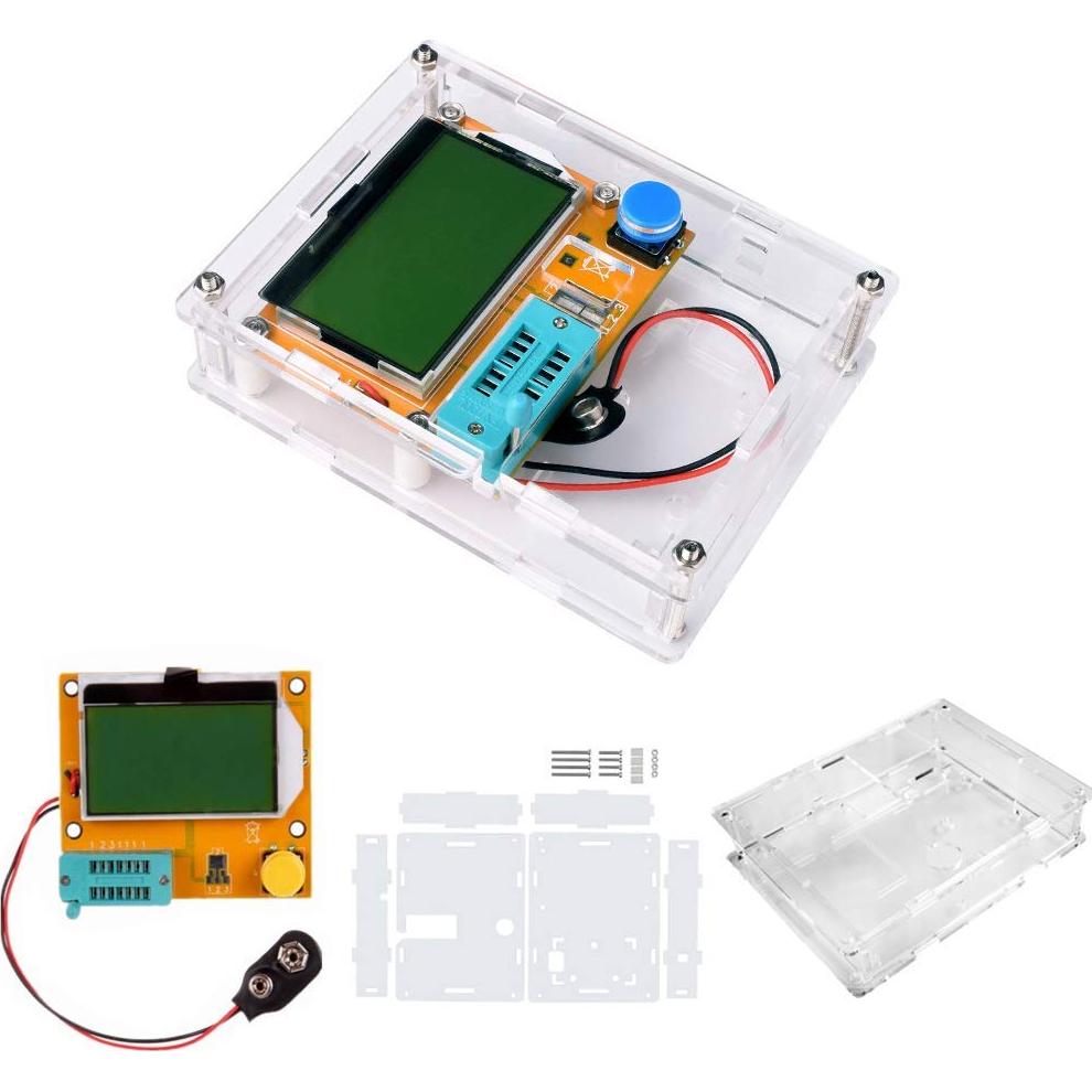 Kit Medidor Multifuncional ACEIRMC Mega 328 - Probador Transistores LCD