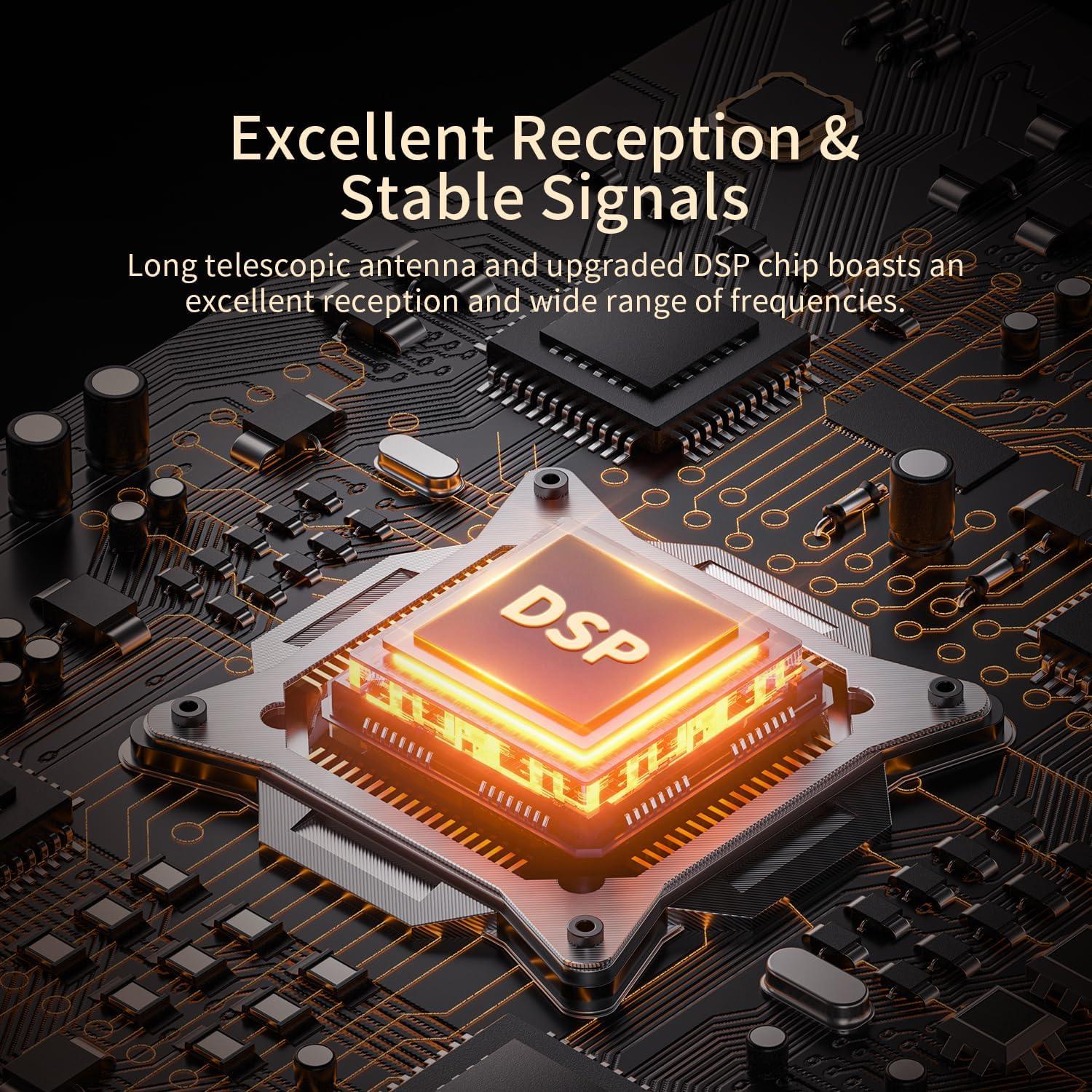 Radio Portátil Retro MG002 Bluetooth AM FM SW 1200mAh