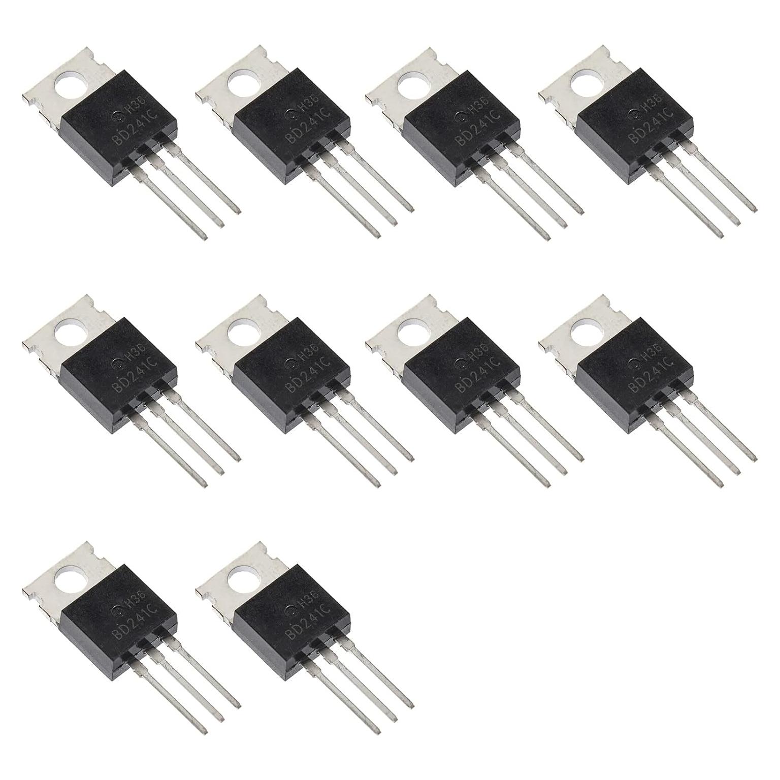 10 Transistores NPN BD241C Bridgold 3A 100V TO-220
