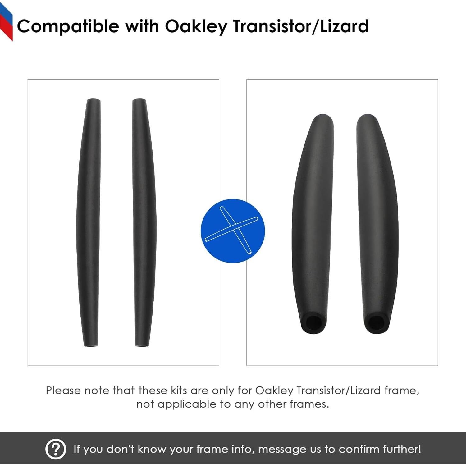 Calcetines de Oreja BlazerBuck para Gafas Oakley Transistor - Negro