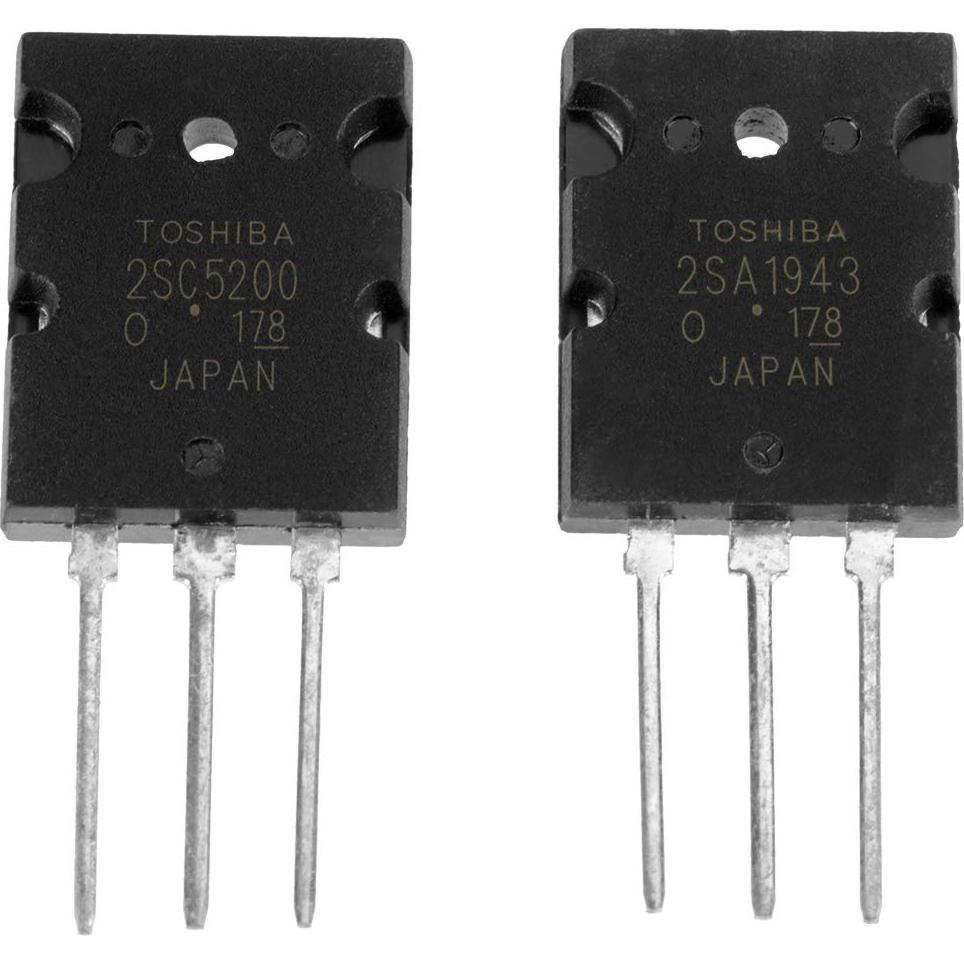 Kit de Transistores de Audio Taidda 2SA1943 2SC5200 10 Pcs