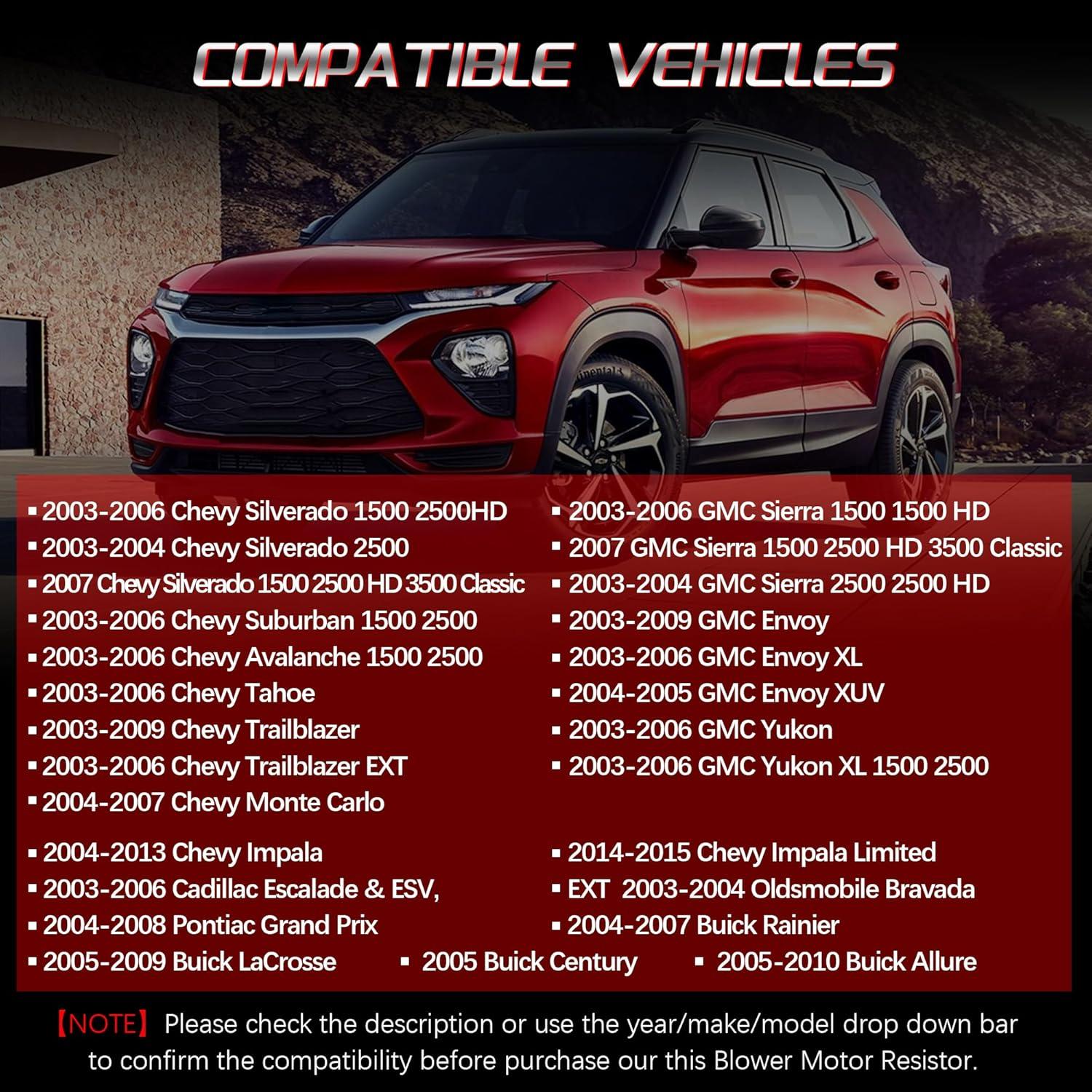 Resistor de Motor de Ventilador HVAC FAERSI con Arnés 226g