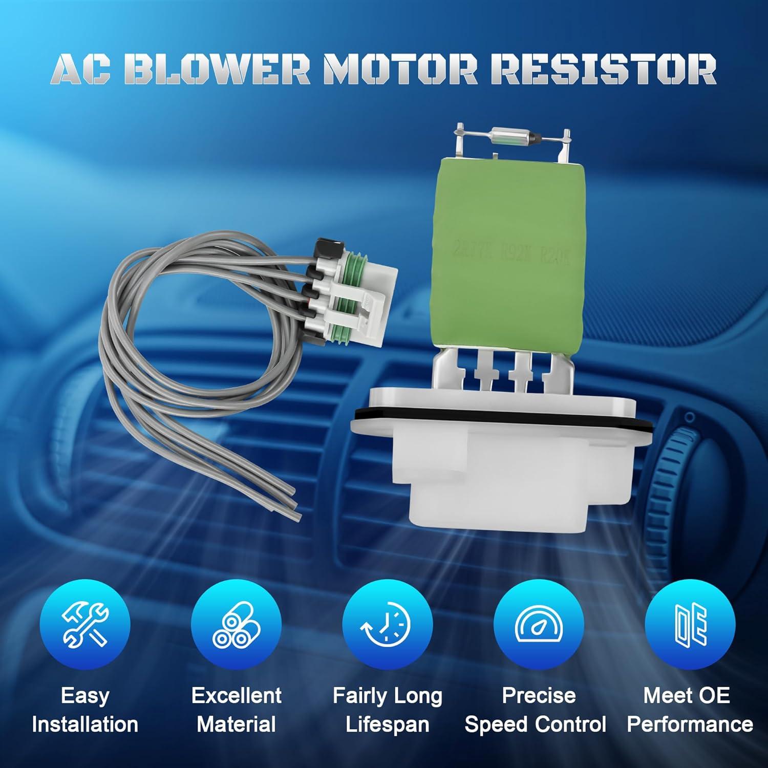 Resistor de Motor de Soplador A-NAFTULY 973-434 para Chevy/GMC