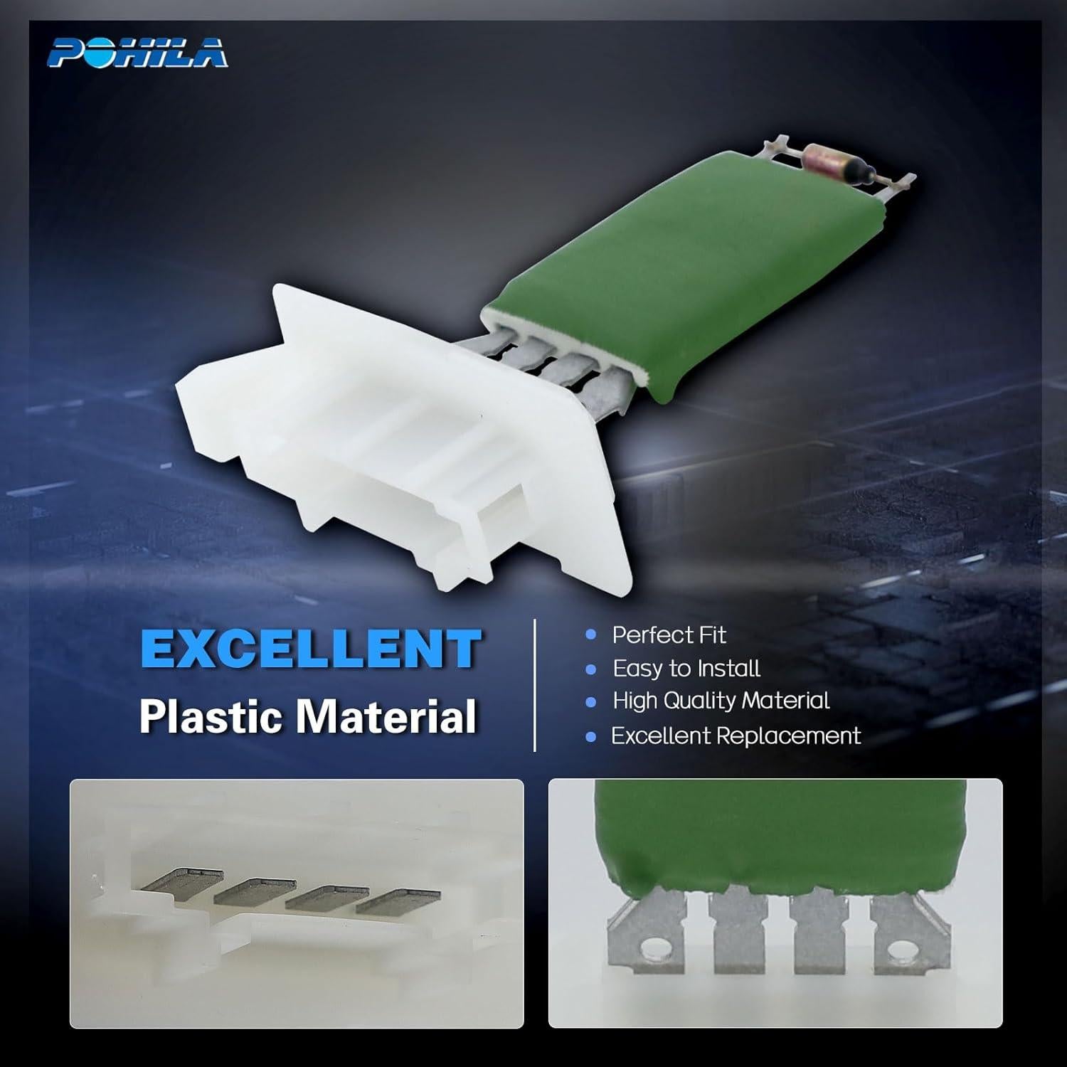 Resistor de Motor de Ventilador POHILA 1K0959263A Compatible VW