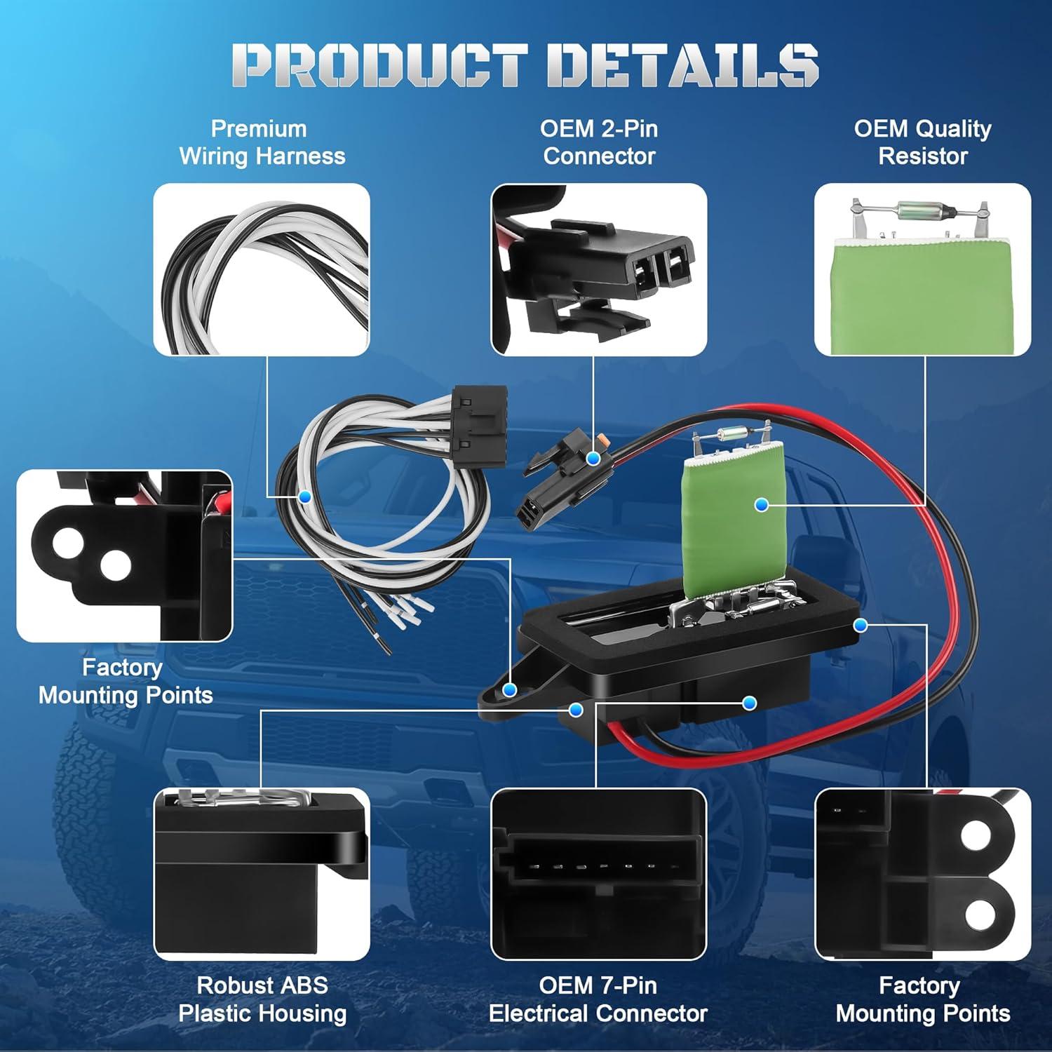 Resistor de Motor de Ventilador HVAC A-NAFTULY 89019100