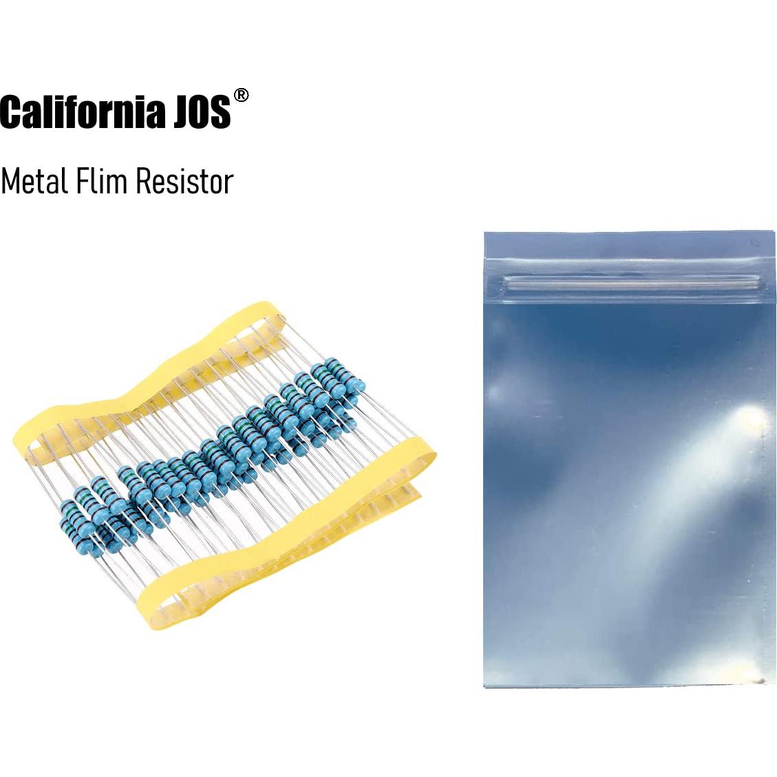 100 Resistencias 1K ohm 1/4W Tolerancia 1% California JOS