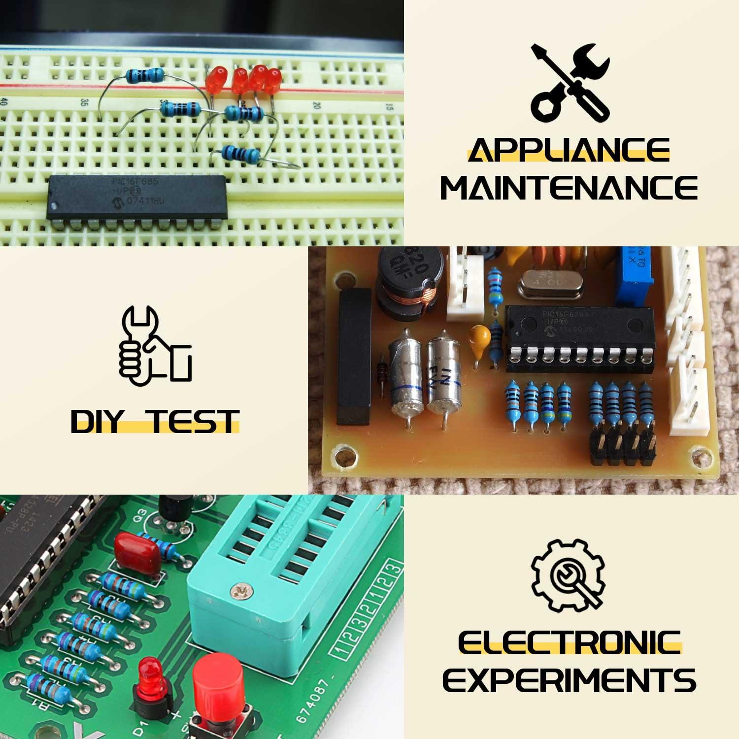 Kit de Resistores de Película Metálica Upvivi 500pcs 1/4W 1%