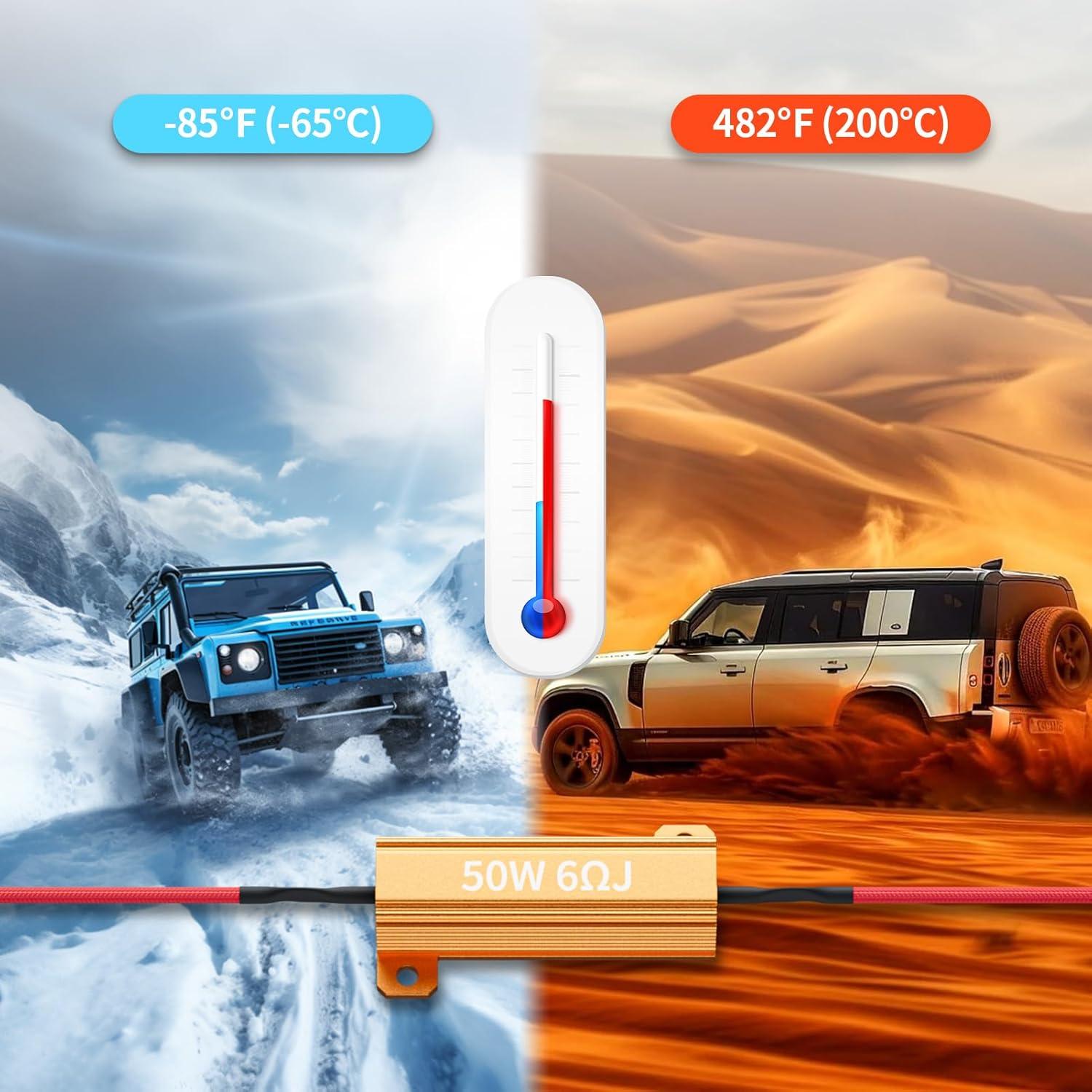 Kit 4 Resistencias de Carga 50W XMGHCK para LED 12V