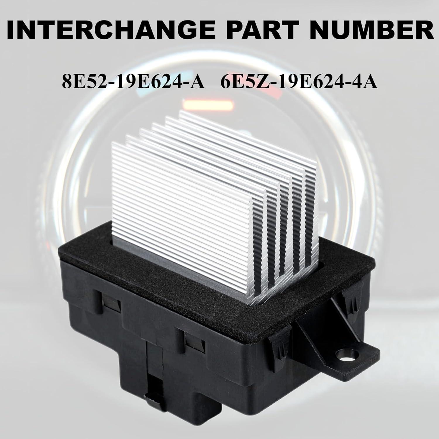 Resistor de Motor de Ventilador PANNUOSCS 12V para Ford y Lincoln