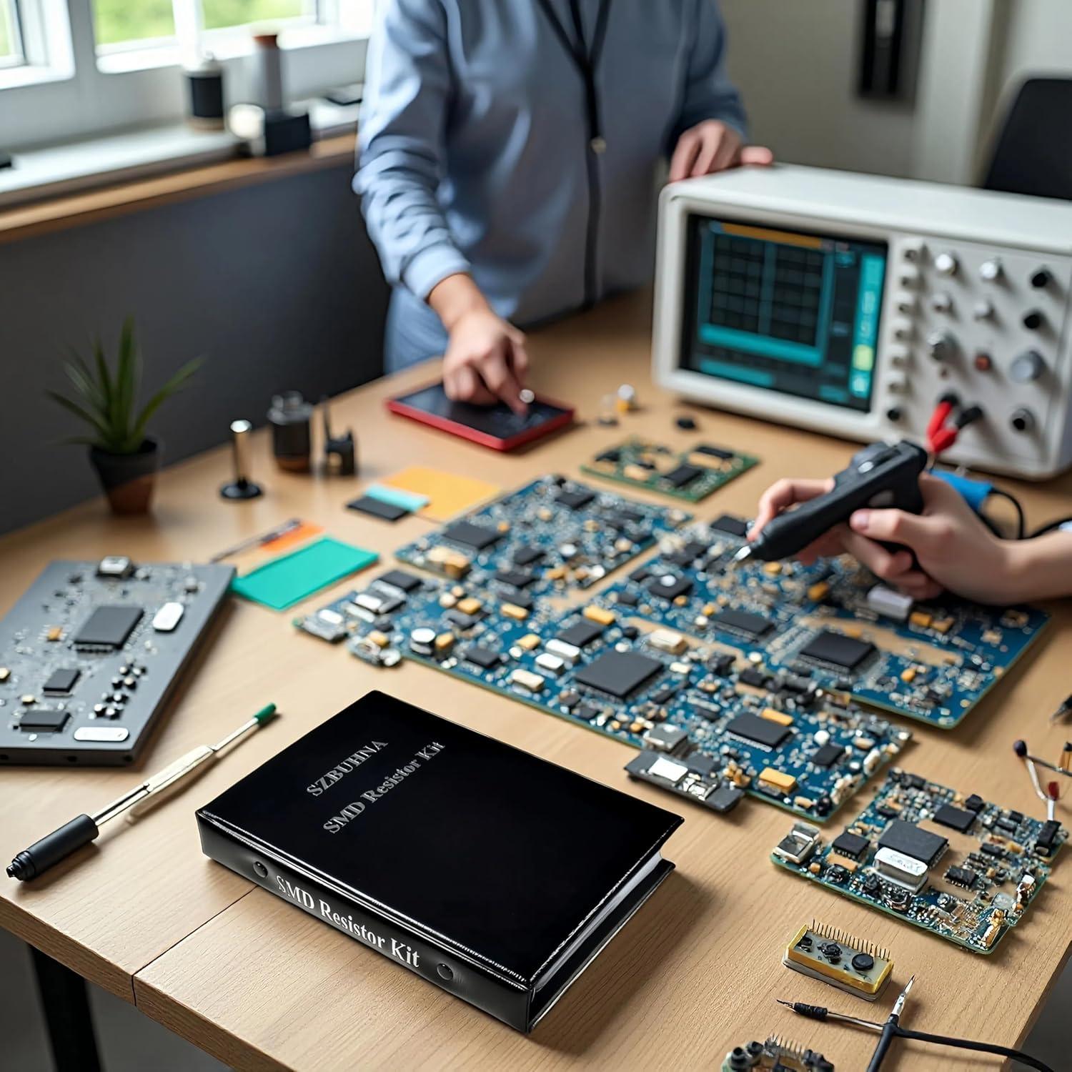 Kit de Resistencias SMD 288 Juegos 0402 0603 0805 1206 0-10MΩ