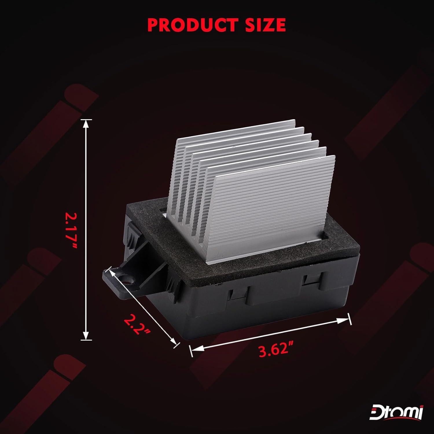 Resistor Motor Ventilador HVAC Dtomi Compatible Ford Lincoln