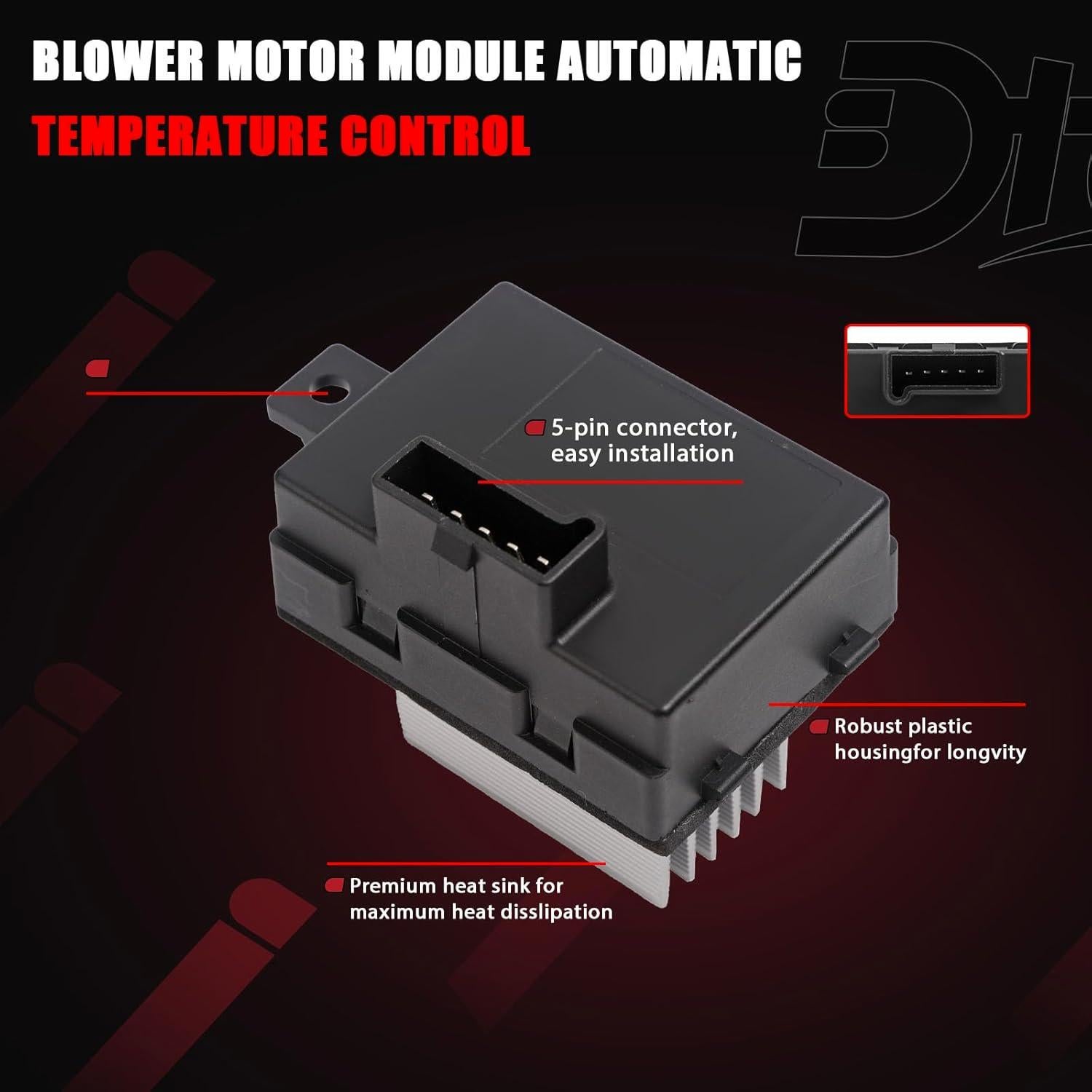 Resistor Motor Ventilador HVAC Dtomi Compatible Ford Lincoln