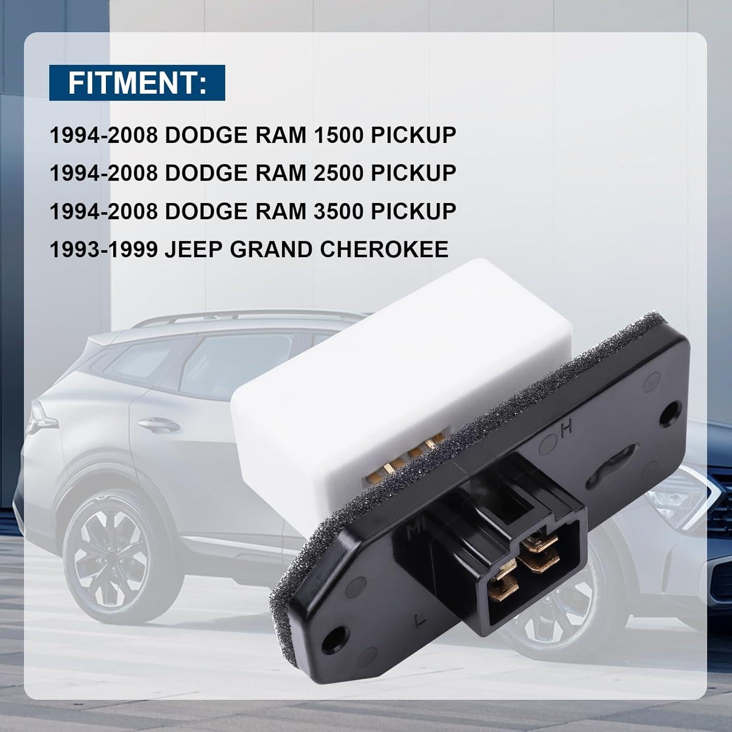 Resistor de Motor de Ventilador HVAC LCWRGS para Dodge Ram y Jeep