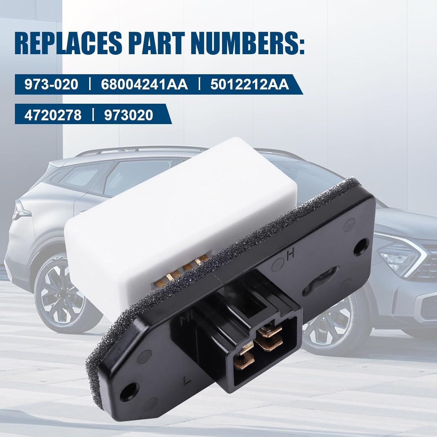 Resistor de Motor de Ventilador HVAC LCWRGS para Dodge Ram y Jeep