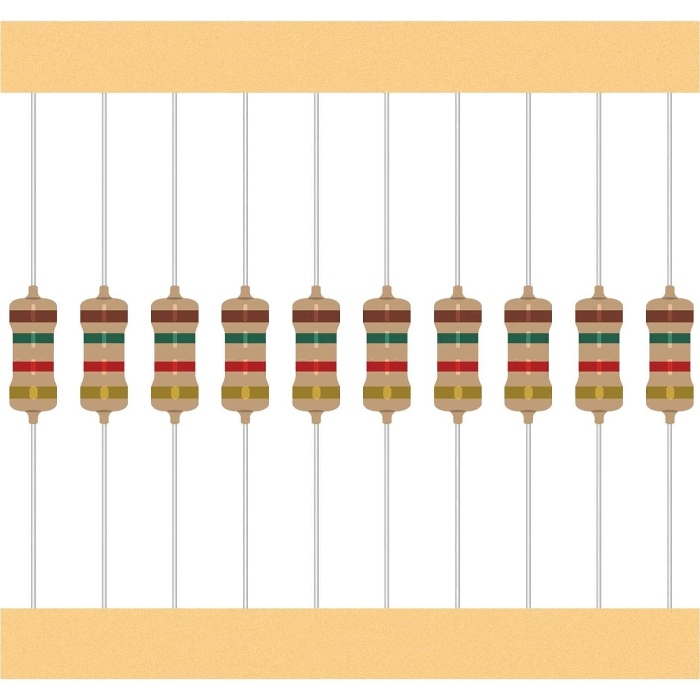 Kit de 25 Resistencias 1/2W ALLECIN 1Ω a 1MΩ 5%