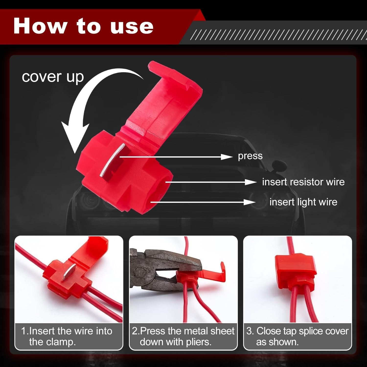 Resistores de Carga LED mxuteuk 50W 8ohm 4 Piezas