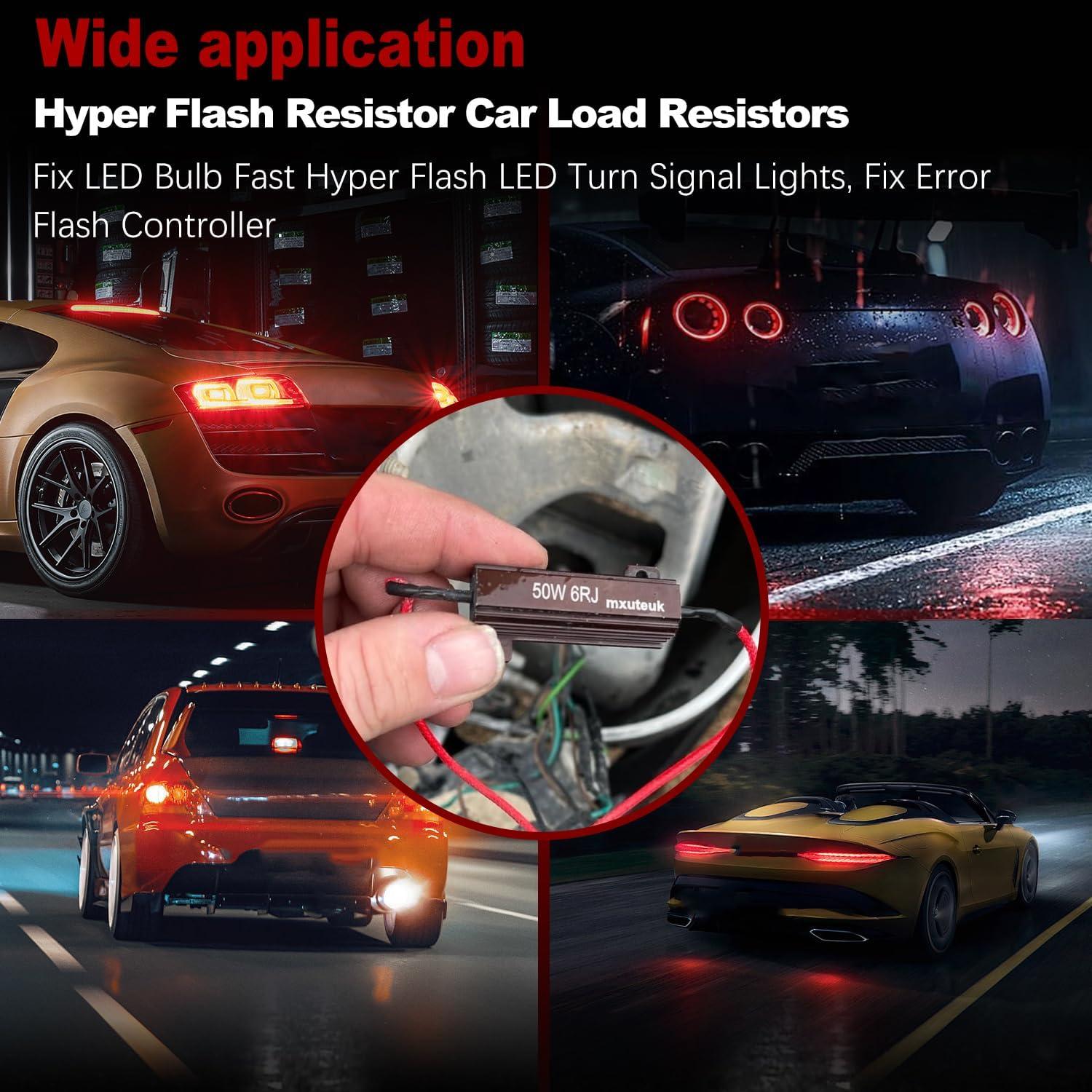 Resistores de Carga LED mxuteuk 50W 8ohm 4 Piezas