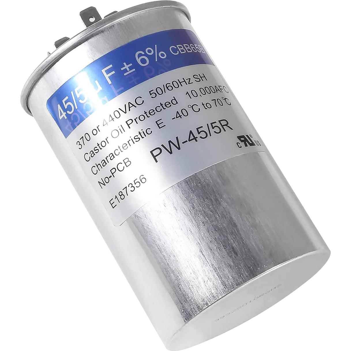 Paquete de 2 Capacitores de Arranque 45+5uF CBB65 UMLIFE