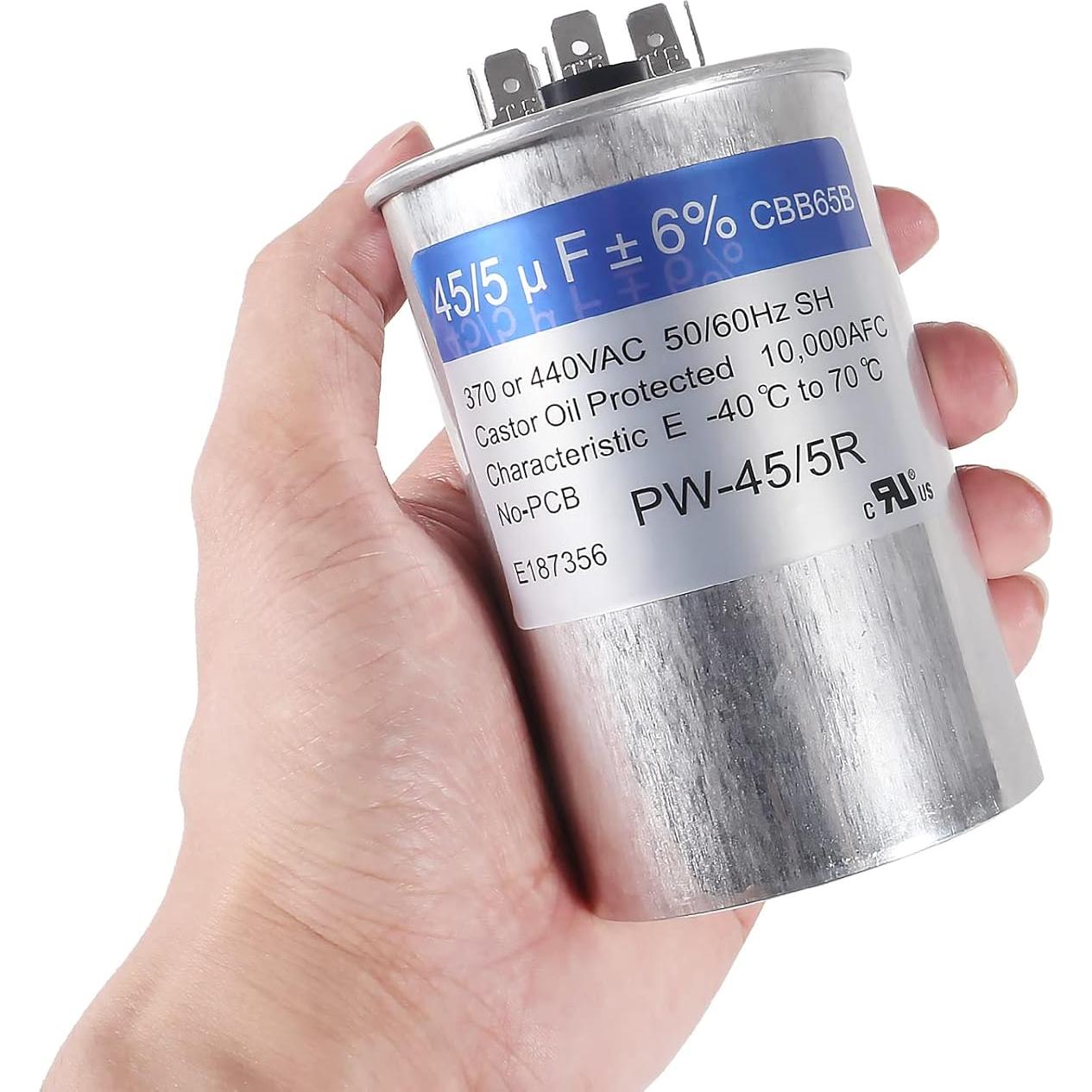 Paquete de 2 Capacitores de Arranque 45+5uF CBB65 UMLIFE