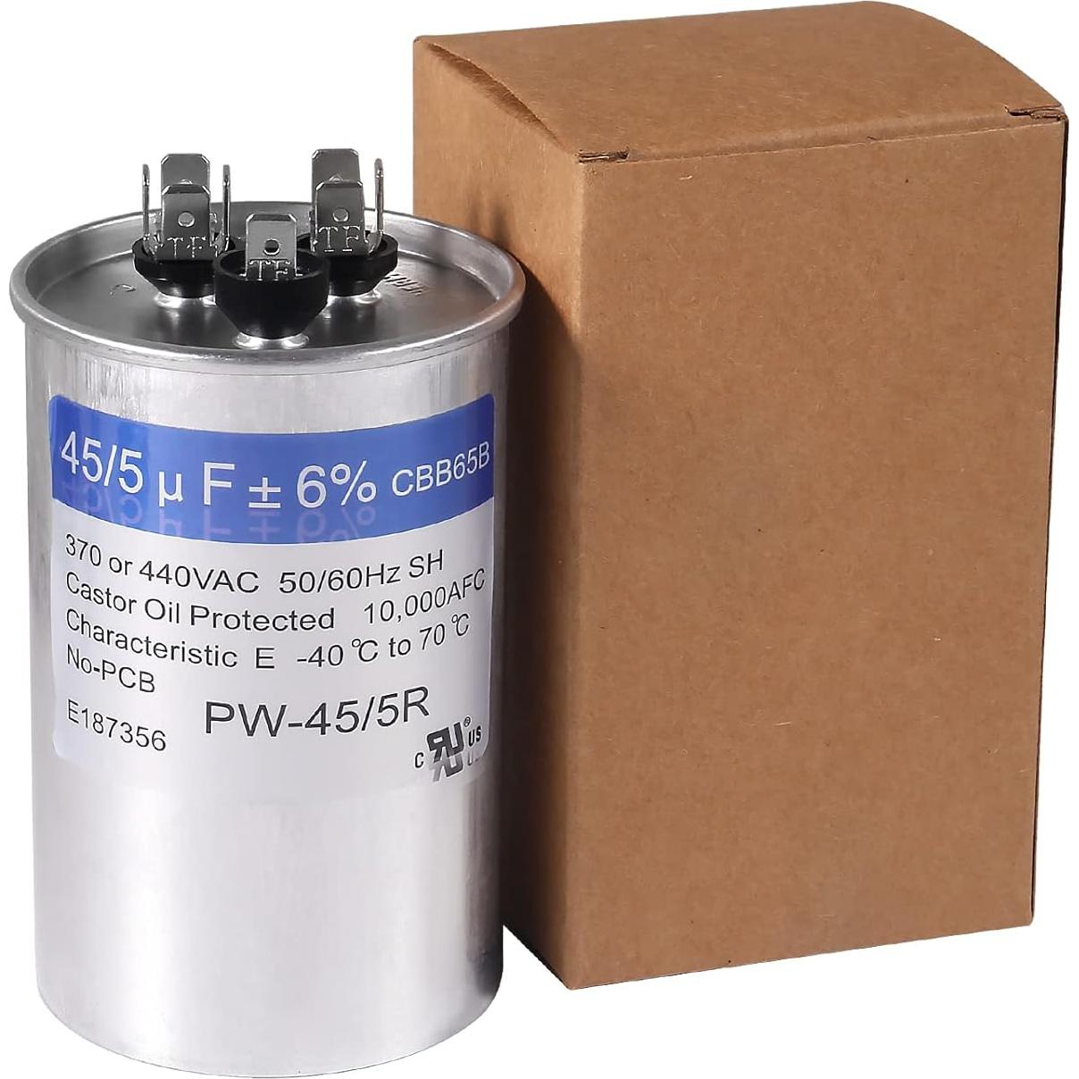 Paquete de 2 Capacitores de Arranque 45+5uF CBB65 UMLIFE