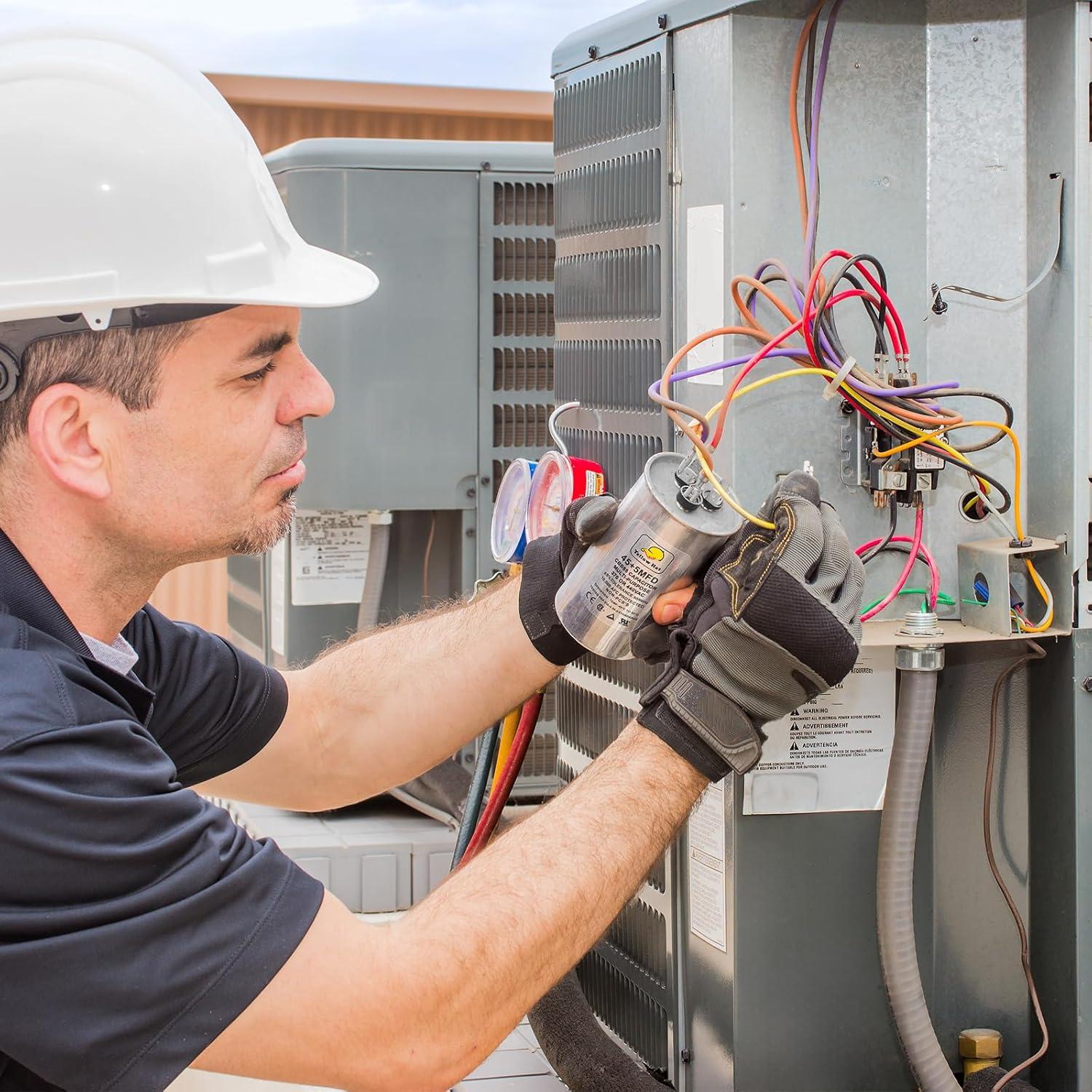 Condensador Redondo 70uF HVAC YELLOW HAT 370/440V Multiusos