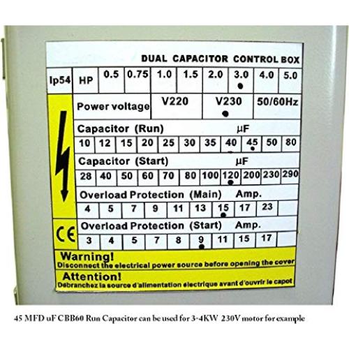 Capacitor de Carga 45 MFD 250V GE WH12X10462 para Lavadora