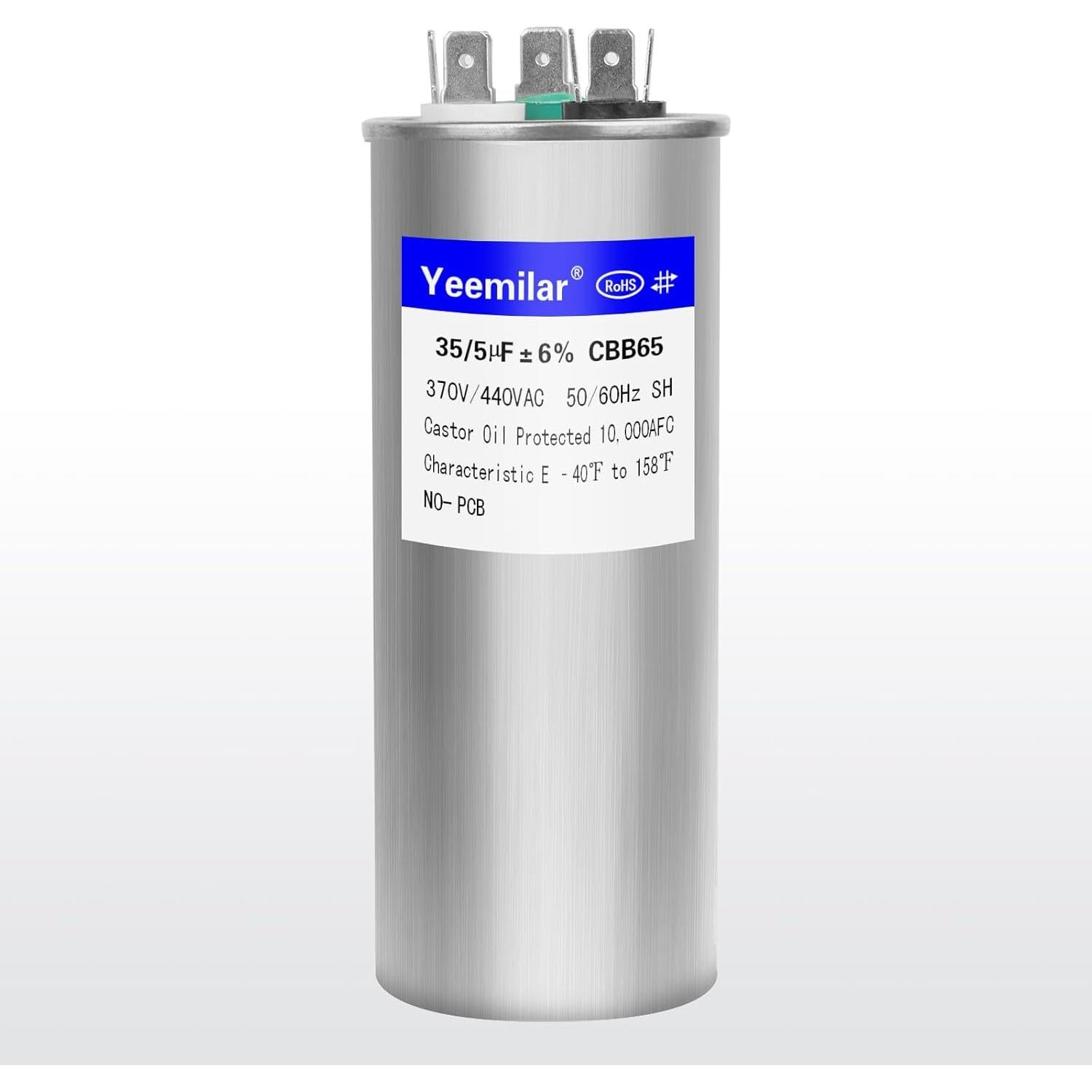 Capacitor CBB65 35+5uF 370V/440V Doble Función 50mm