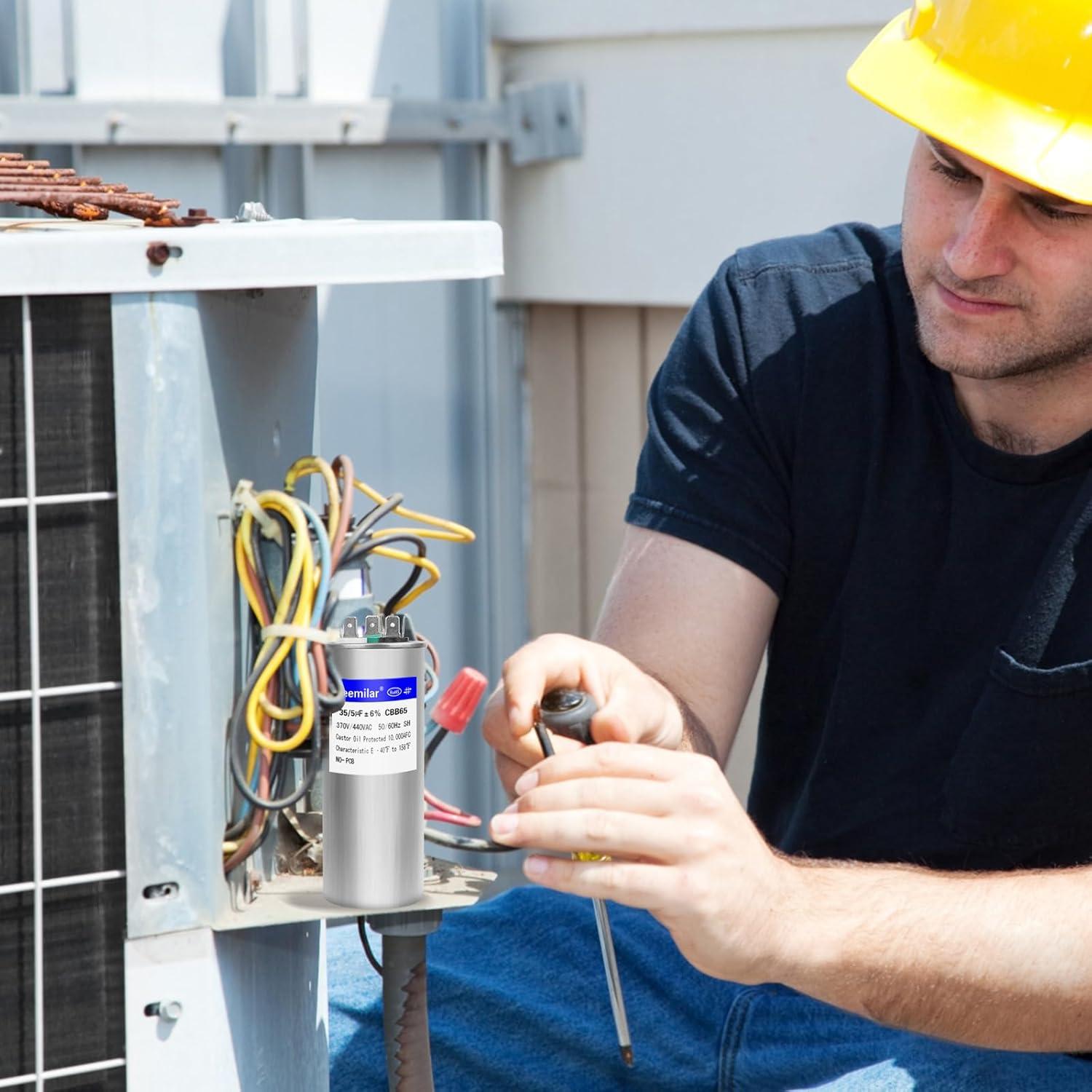 Capacitor CBB65 35+5uF 370V/440V Doble Función 50mm