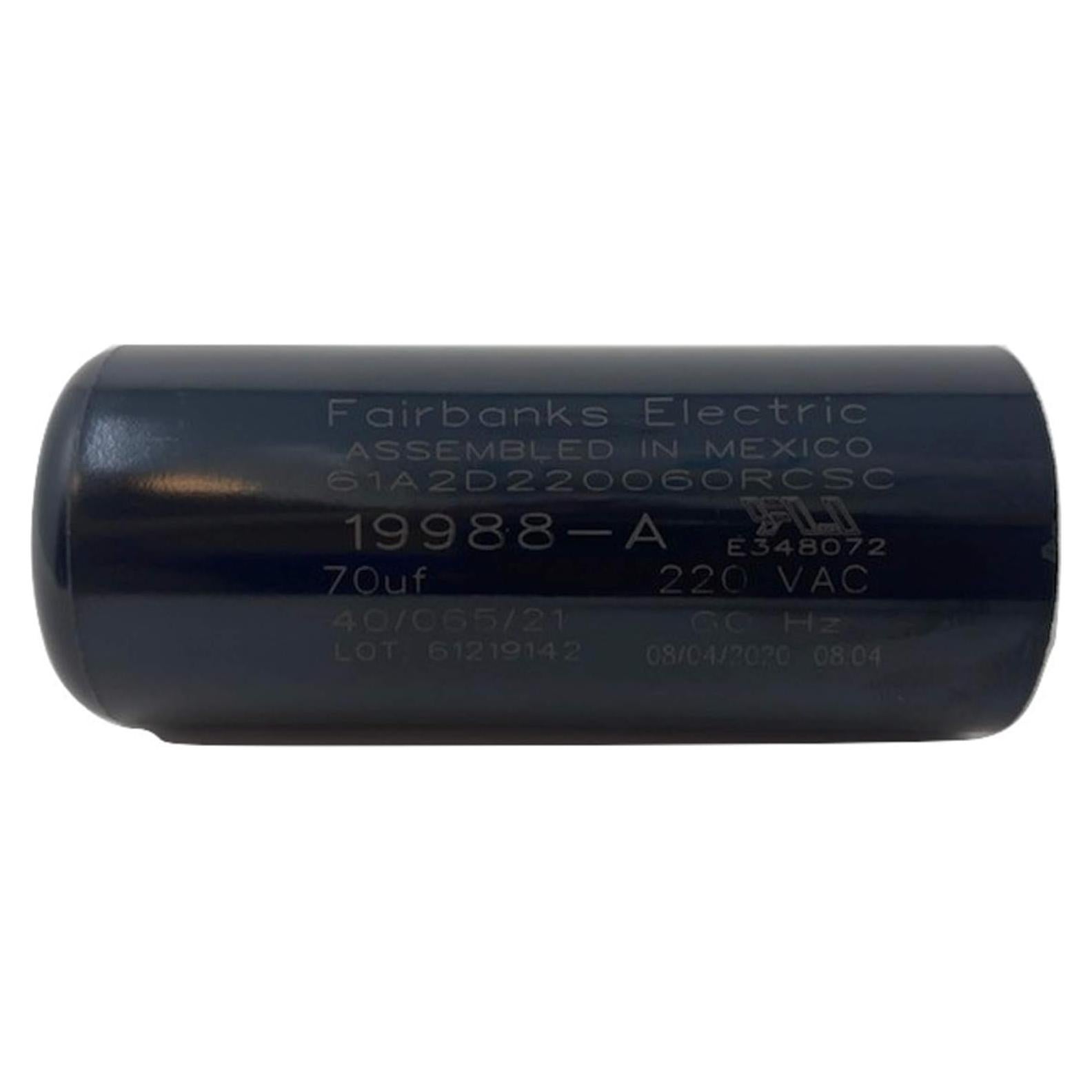 Capacitor Genie 70 MFD 220 VAC para Abridor de Garaje Fairbanks