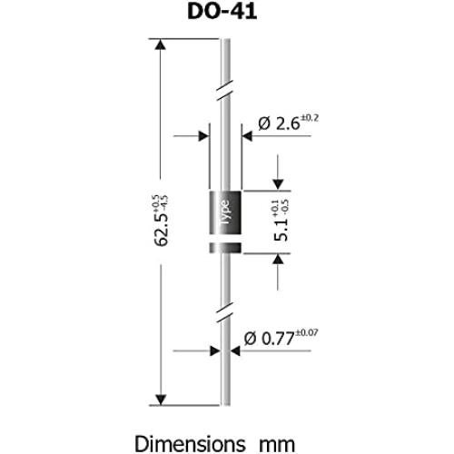 Diodo Rectificador 1N4007 Gratux DO-41 Paquete de 20
