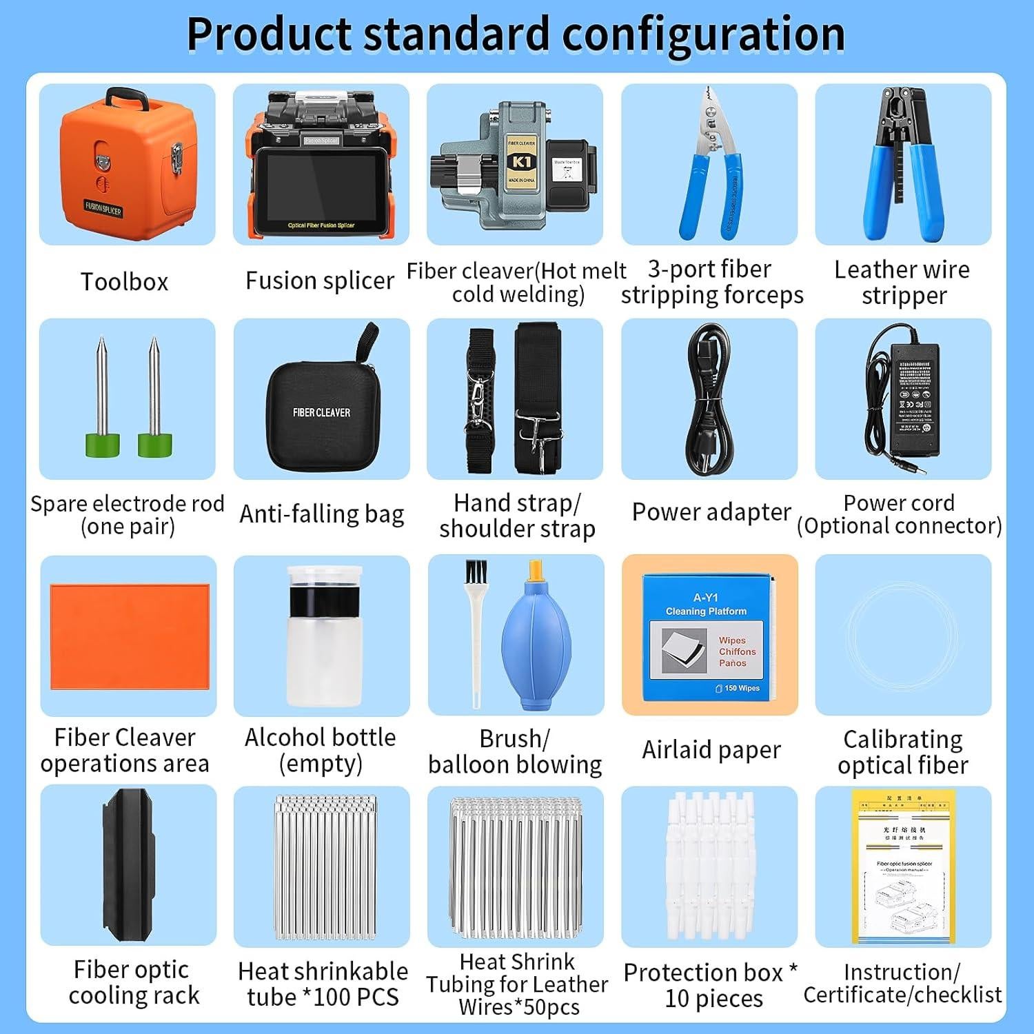 Empalmador de Fibra Óptica SAIVXIAN L-90C Pantalla Táctil 5"