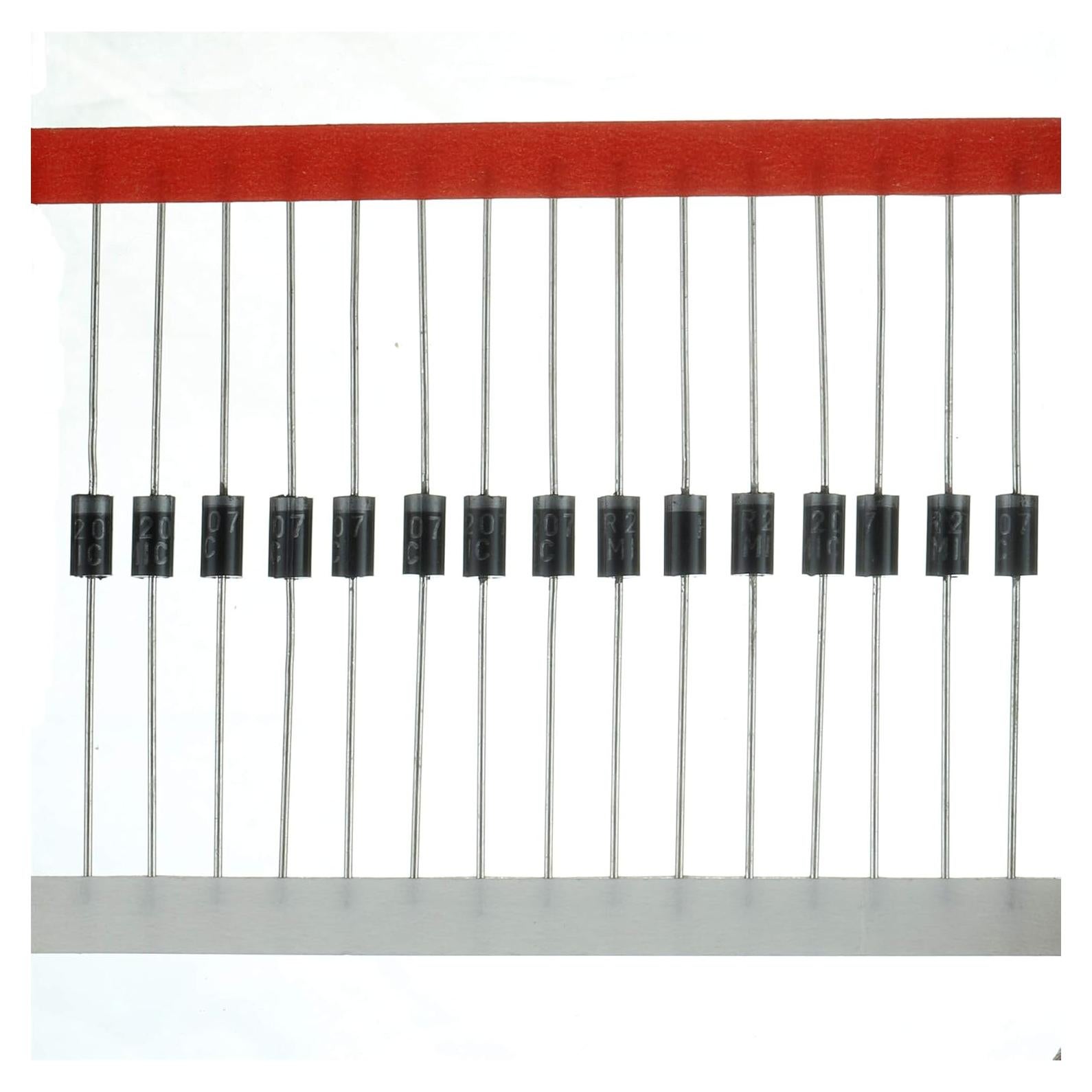 Diodo de Recuperación Rápida BOJACK FR207 2A 1000V Axial 125 Pcs