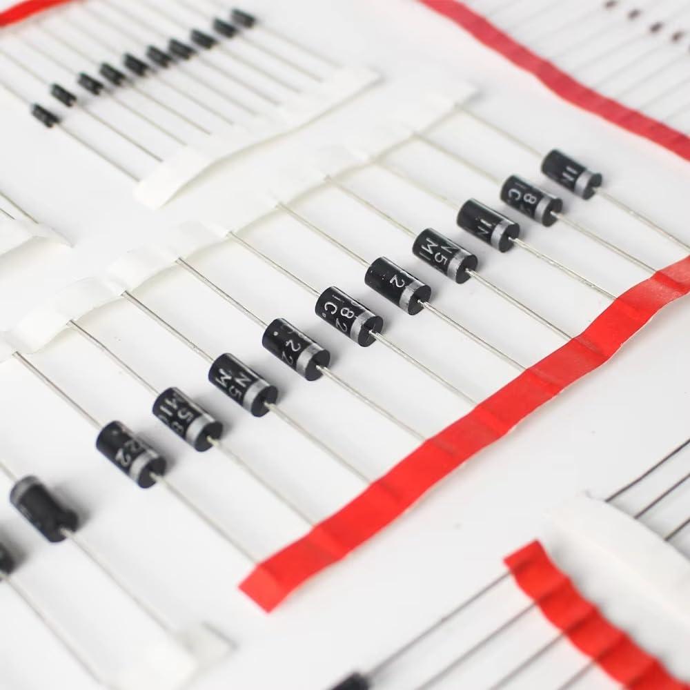 Kit de Diodos Rectificadores 200pcs WOWOONE 8 Valores