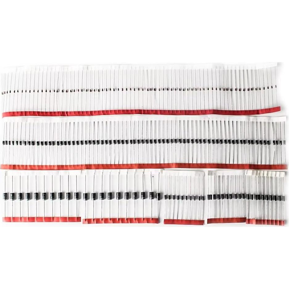 Kit de Diodos Rectificadores 200pcs WOWOONE 8 Valores