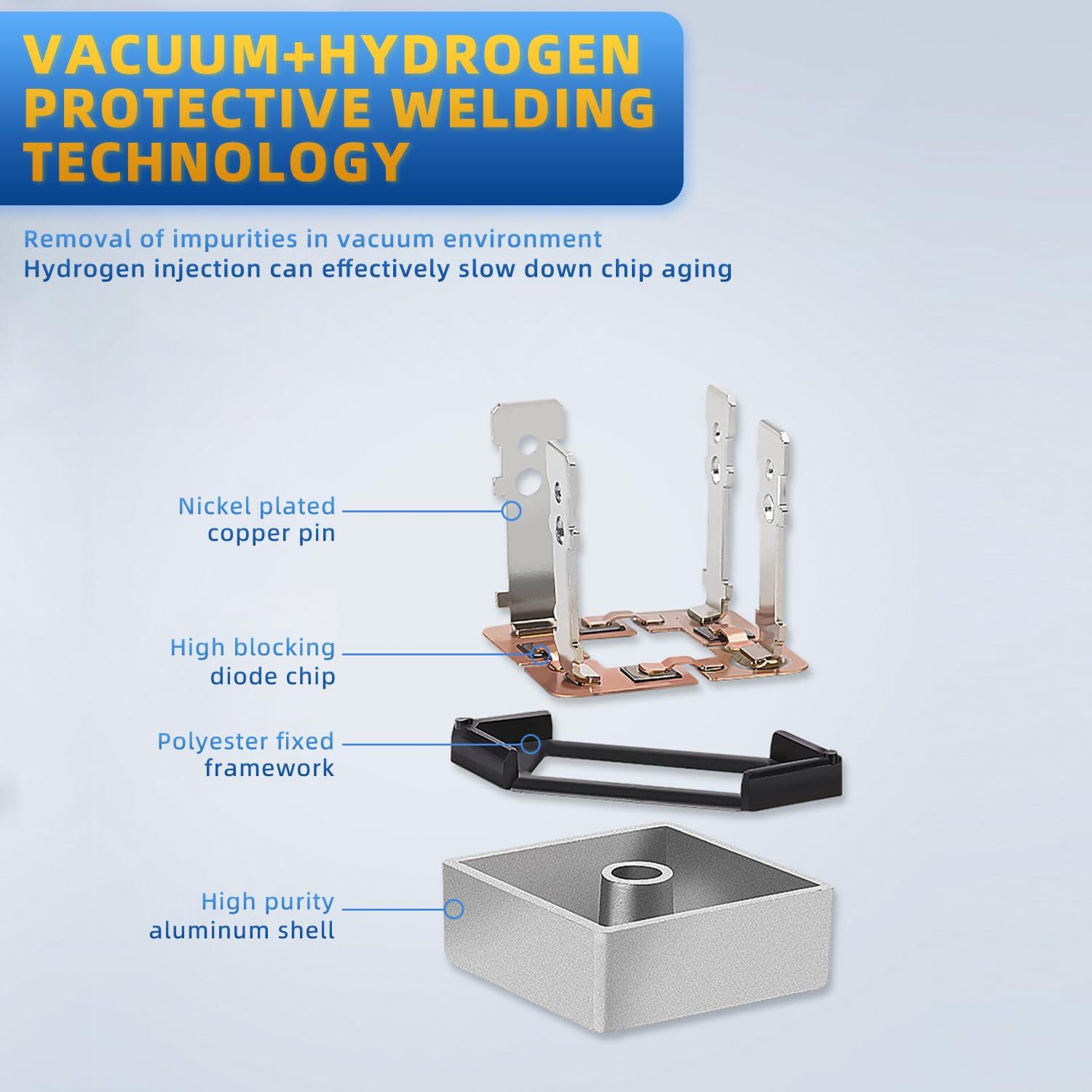 Diodo Rectificador de Puente KBPC5010 50A 1000V - 12PCS