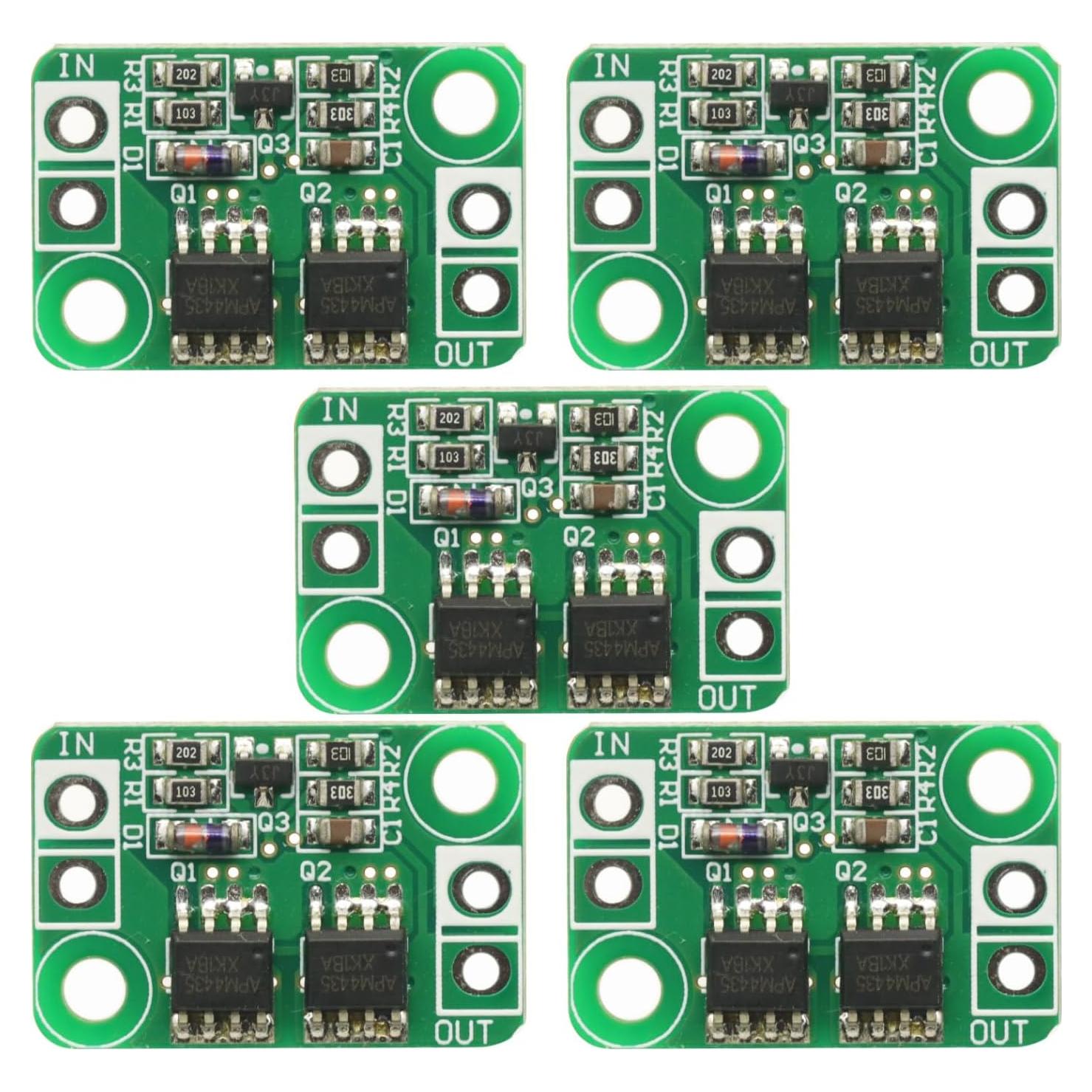 5 Piezas Placa de Protección Inversa GODIYMODULES 4A 24x16mm