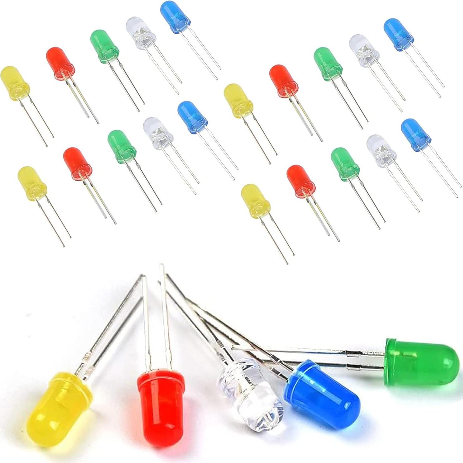 Kit de 300 Diodos LED 3mm y 5mm Adeept con Caja