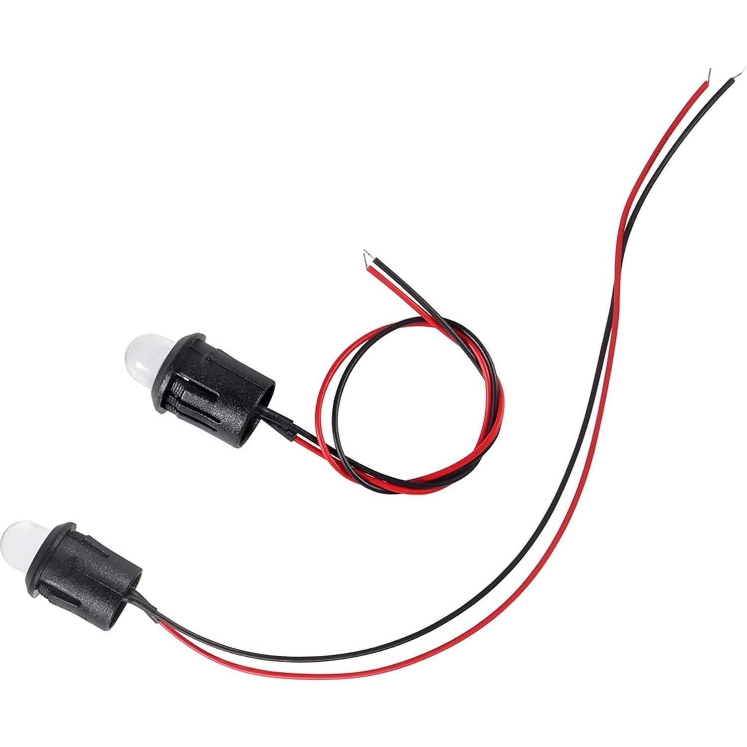 Set de 26 Diodos LED 12V 10mm Preconectados ATNSINC Blanco