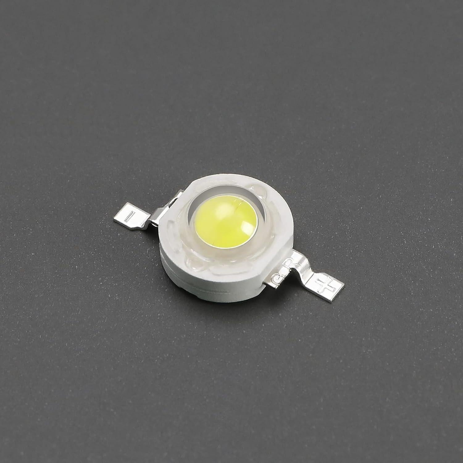 100 Chips LED de Alta Potencia eMagTech 1W Blanco 6500K