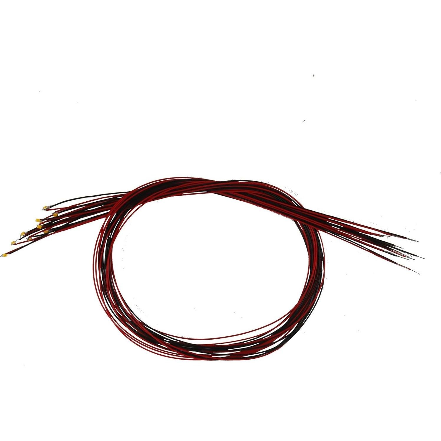 20 LEDs SMD 0402 Rojo Preconectados 2V para DIY