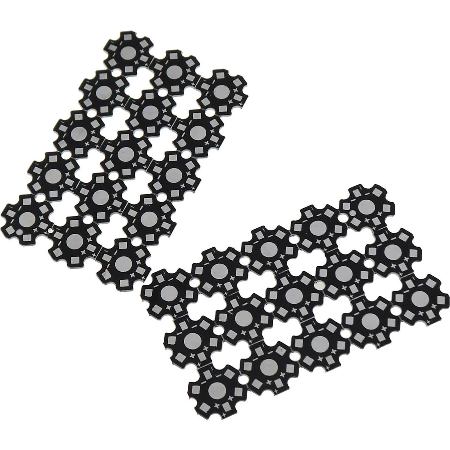 Disipador de Calor LED ZZHXSM 30PCS 20mm Anodizado 1W 3W 5W