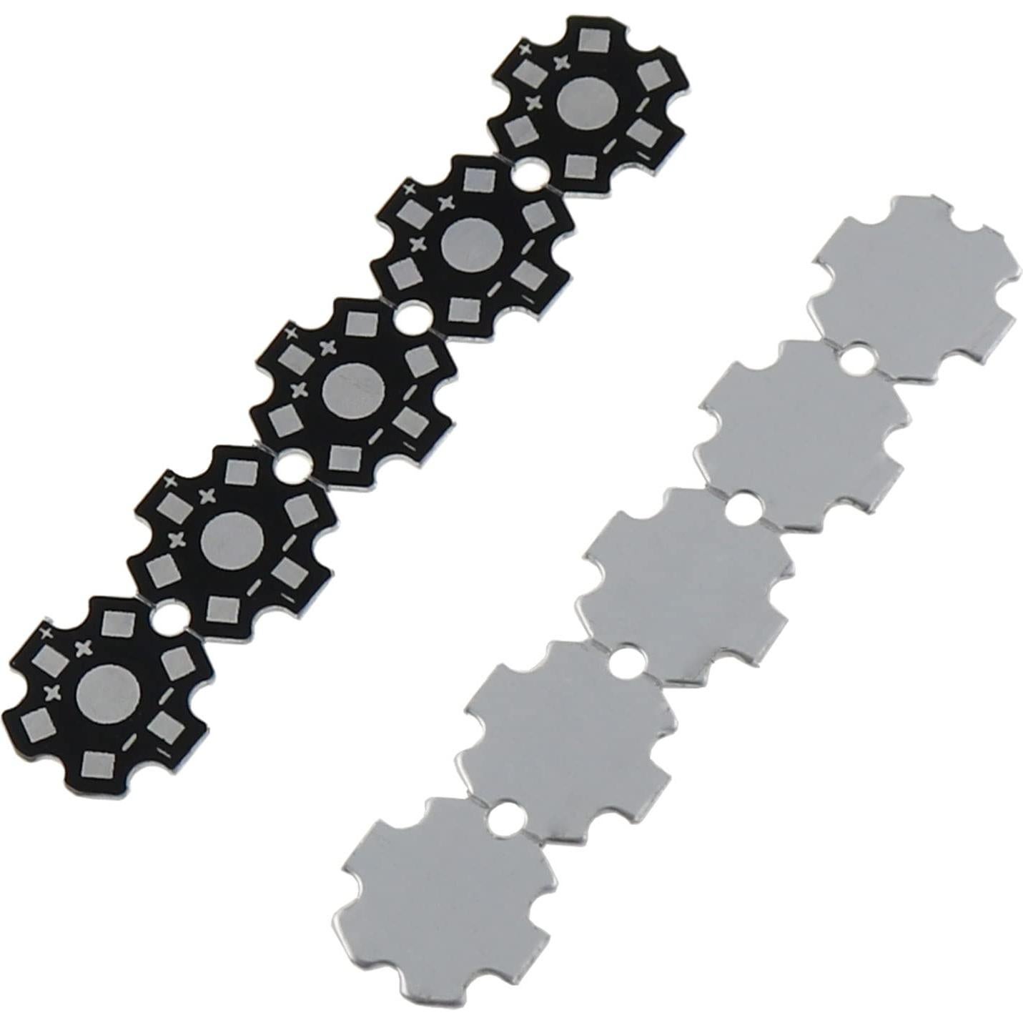 Disipador de Calor LED ZZHXSM 30PCS 20mm Anodizado 1W 3W 5W