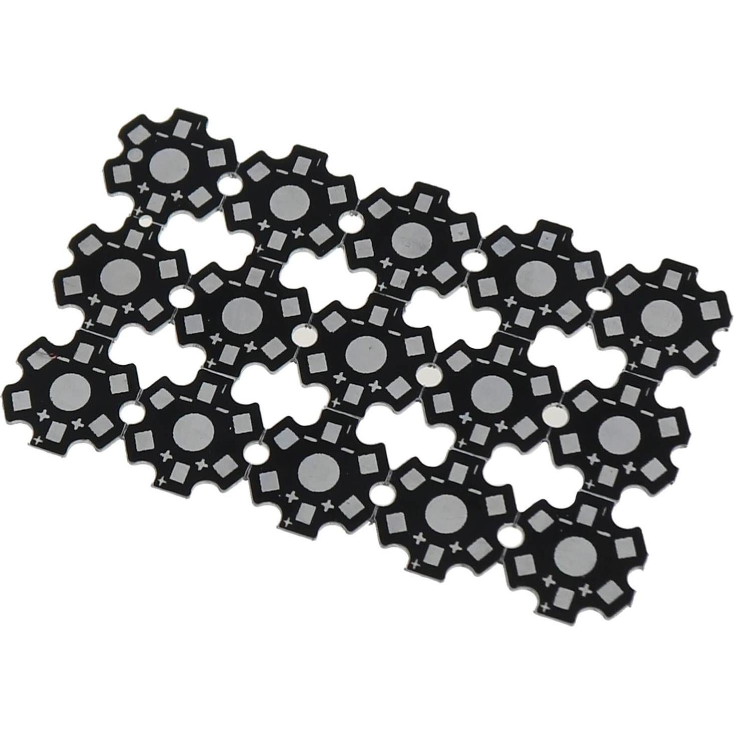 Disipador de Calor LED ZZHXSM 30PCS 20mm Anodizado 1W 3W 5W