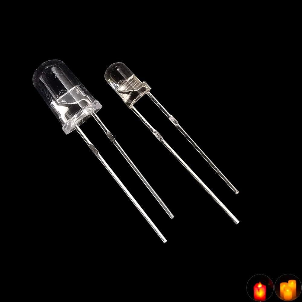 LEDs Parpadeantes 5mm Cleiscry 100 Pcs 5 Colores