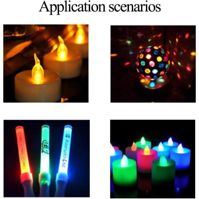 LEDs Parpadeantes 5mm Cleiscry 100 Pcs 5 Colores