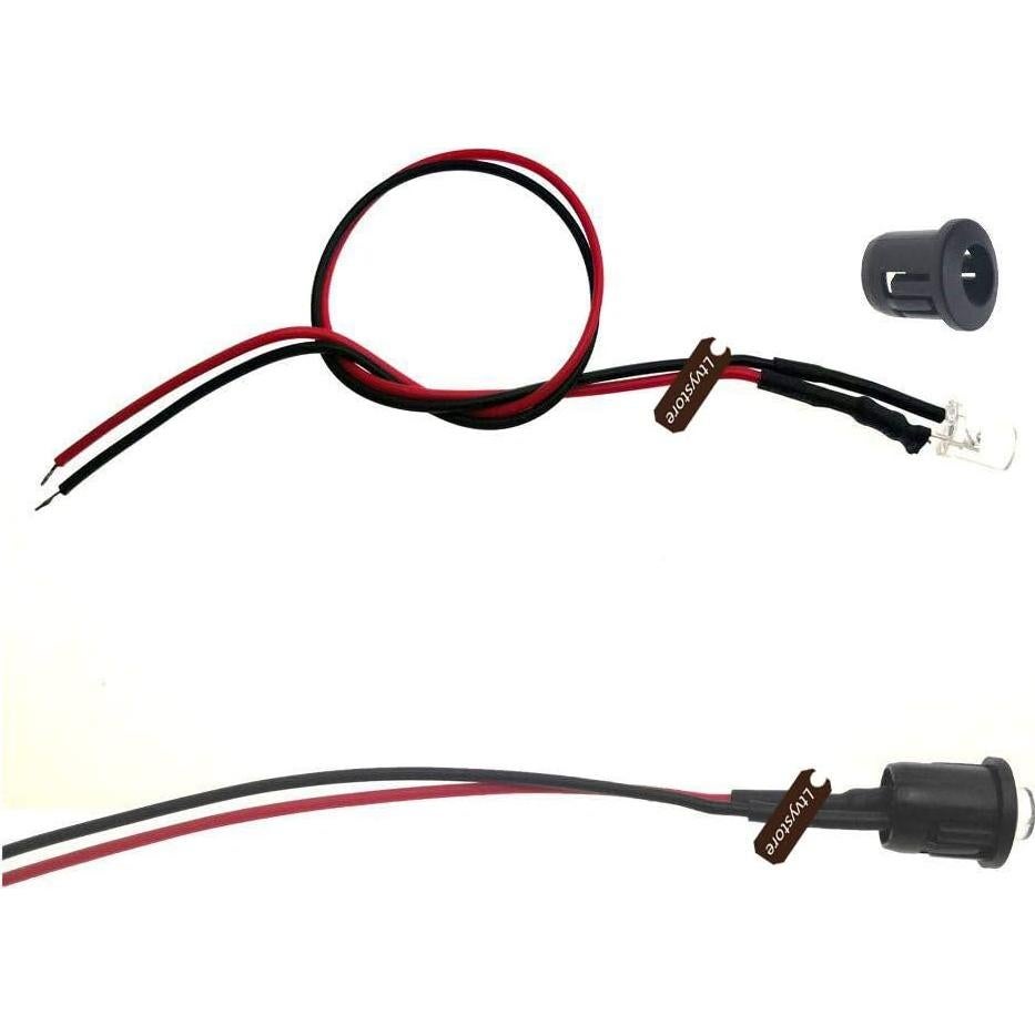 100 Pcs LED Pre Cableado 5mm Ltvystore 12V 20cm 5 Colores