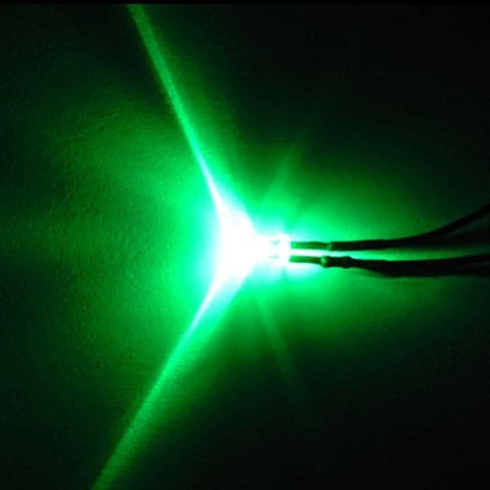 100 Pcs LED Pre Cableado 5mm Ltvystore 12V 20cm 5 Colores