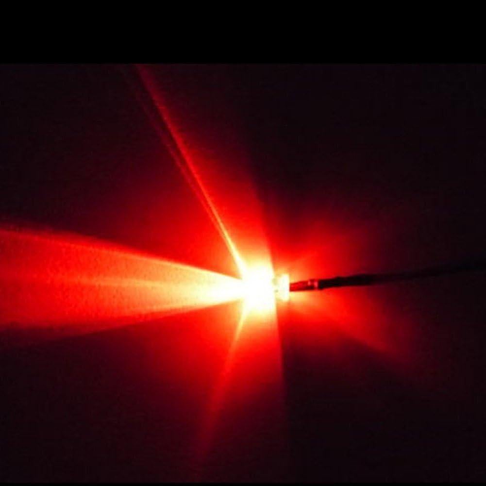 100 Pcs LED Pre Cableado 5mm Ltvystore 12V 20cm 5 Colores