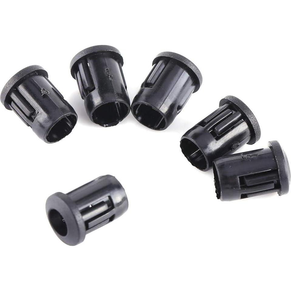 Portalámparas LED Eujgoov 50Pcs 3mm 5mm 8mm 10mm Plástico Negro