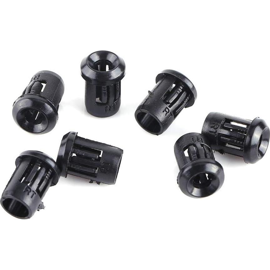 Portalámparas LED Eujgoov 50Pcs 3mm 5mm 8mm 10mm Plástico Negro